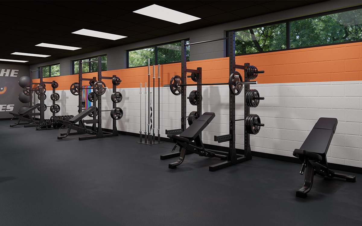 High School Strength Training Room